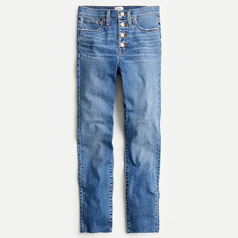 NWOT J. Crew‎ 9" High-Rise Toothpick Jean - Buffalo Wash
